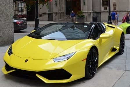 lamborghini huracan spyder yellow